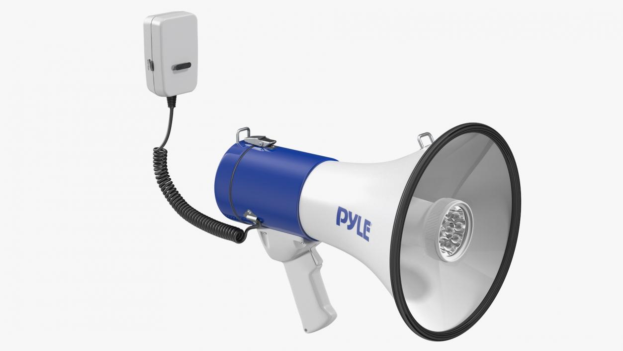 3D Pyle PMP51LT Megaphone with Siren model