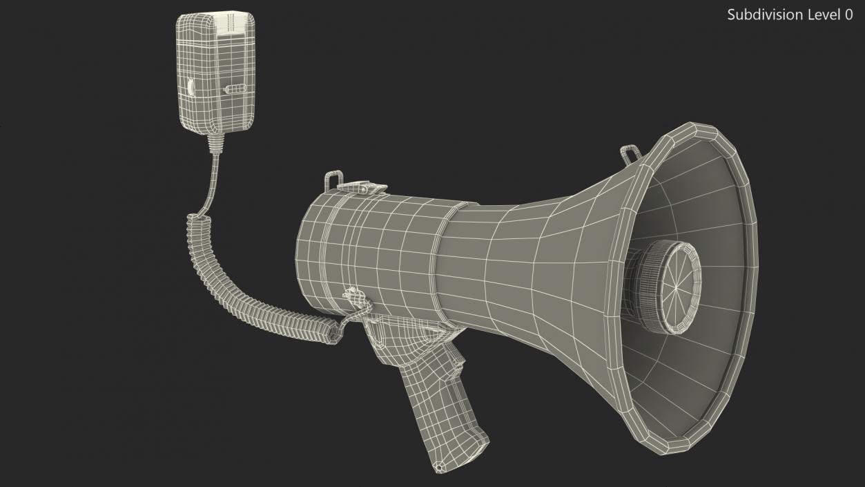 3D Pyle PMP51LT Megaphone with Siren model