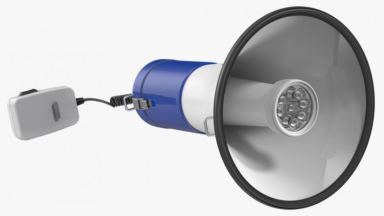 3D Pyle PMP51LT Megaphone with Siren model