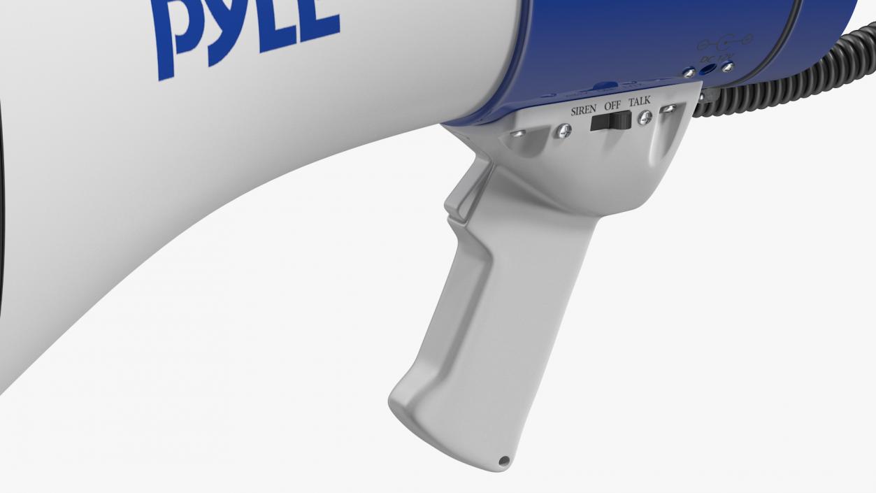 3D Pyle PMP51LT Megaphone with Siren model