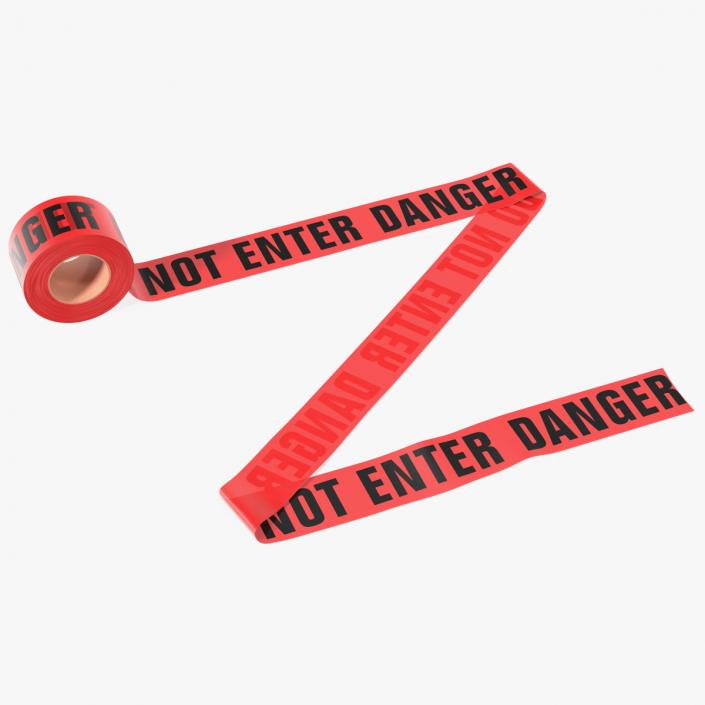 3D Barricade Tape Do Not Enter Red