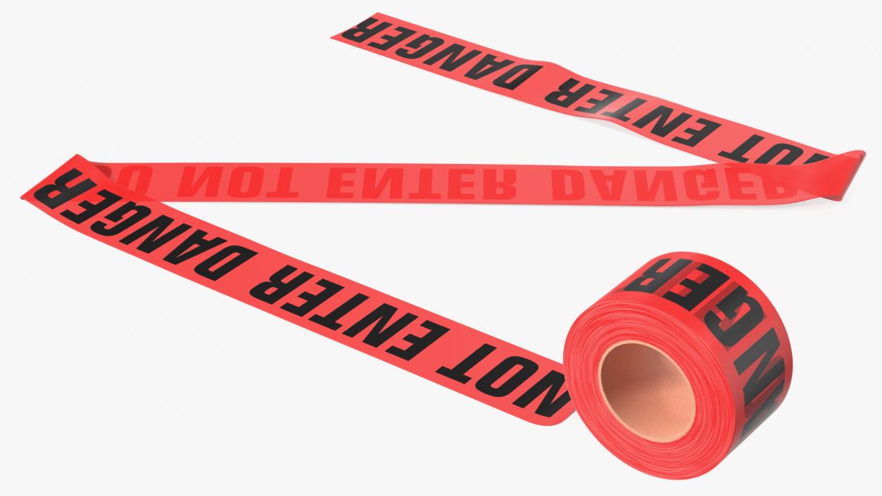 3D Barricade Tape Do Not Enter Red