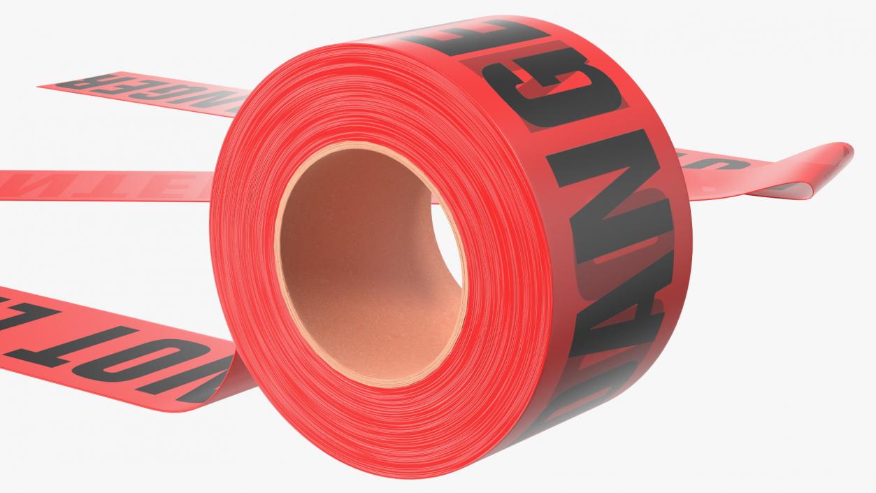 3D Barricade Tape Do Not Enter Red