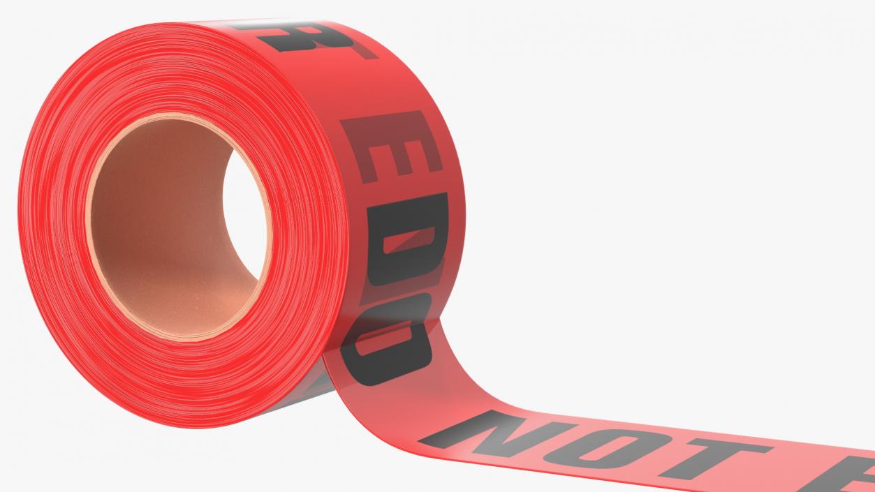 3D Barricade Tape Do Not Enter Red