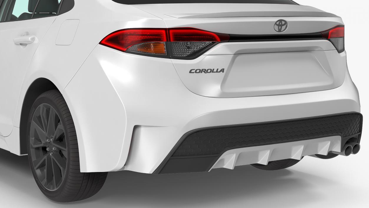 3D Toyota Corolla 2020 Rigged