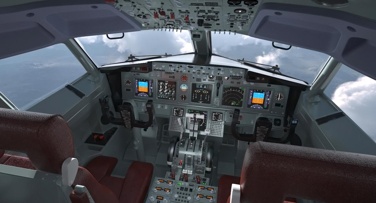 Boeing 737-900 with Interior Southwest Airlines Rigged 3D model