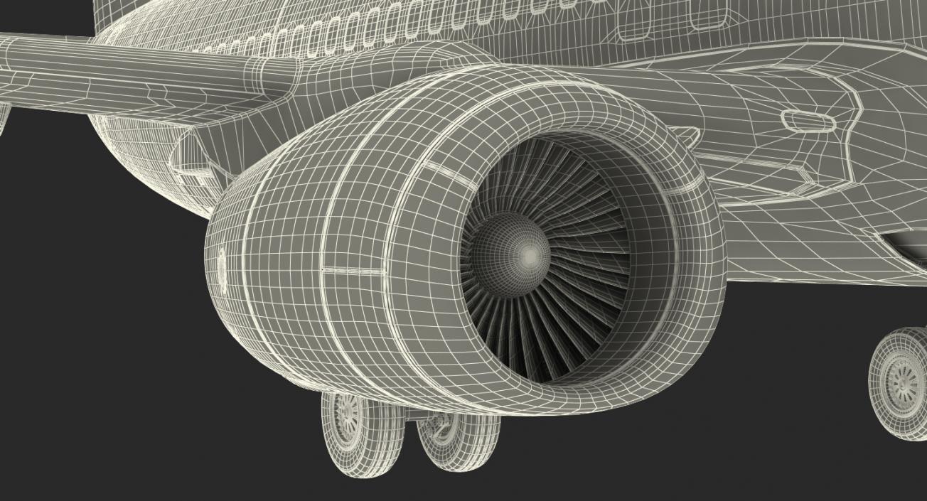 Boeing 737-900 with Interior Southwest Airlines Rigged 3D model