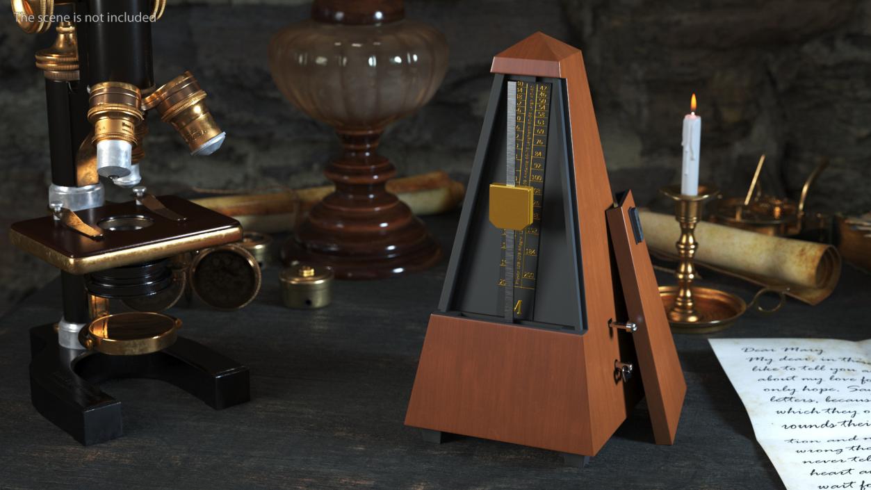 Vintage Metronome 3D