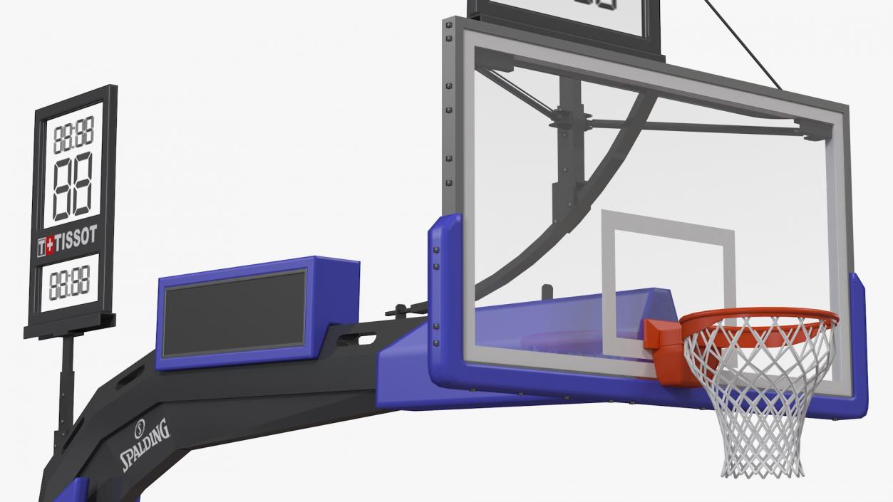 Hydraulic Portable Basketball Backstop Spalding 3D