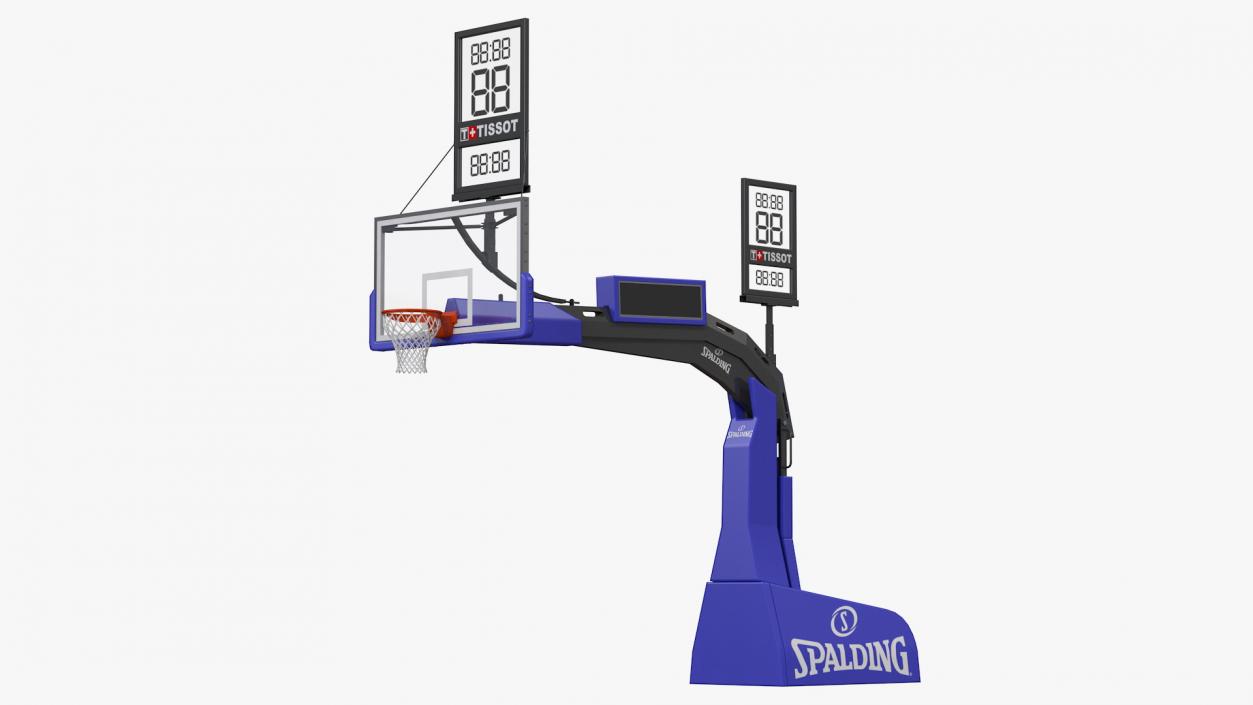 Hydraulic Portable Basketball Backstop Spalding 3D