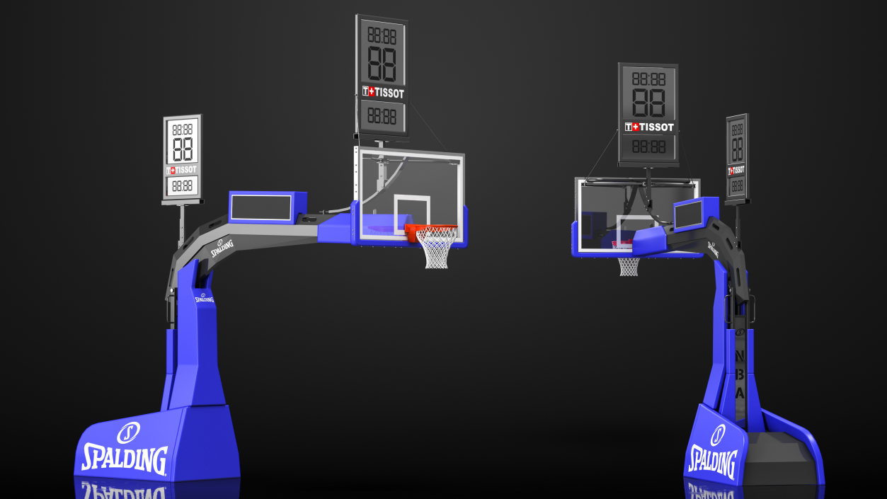 Hydraulic Portable Basketball Backstop Spalding 3D