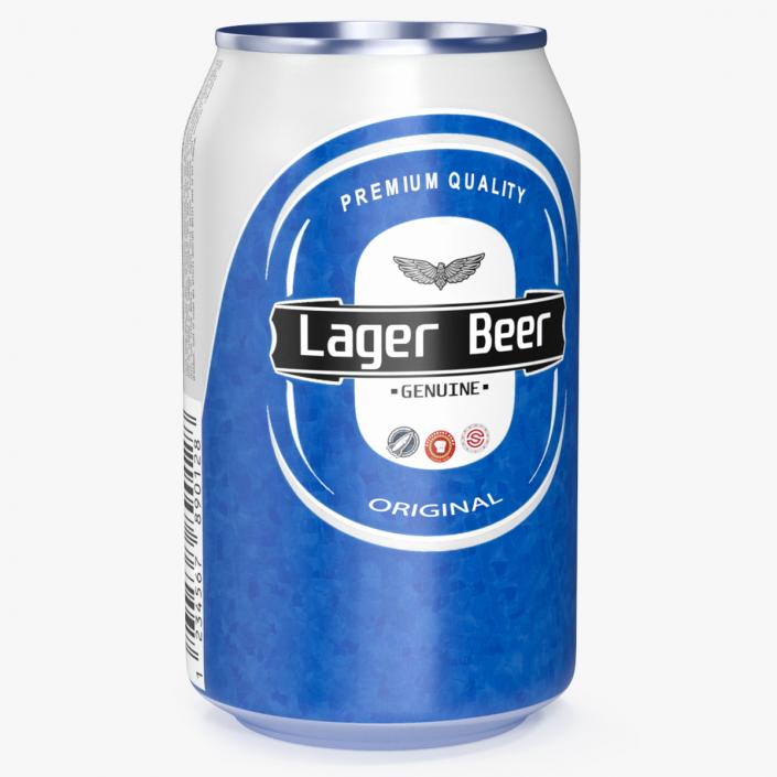 Lager Beer Can 3D model