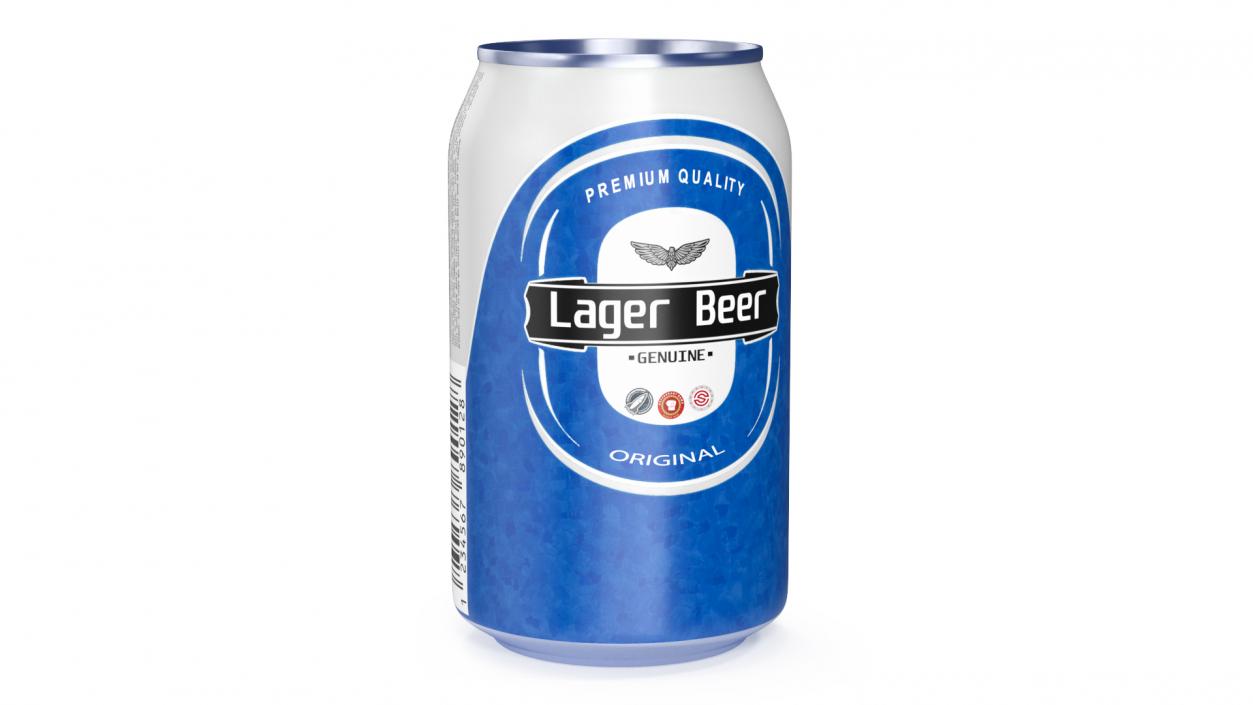 Lager Beer Can 3D model