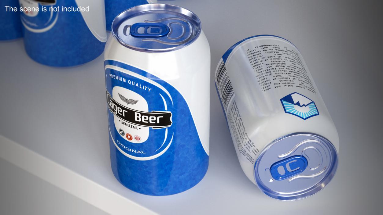 Lager Beer Can 3D model