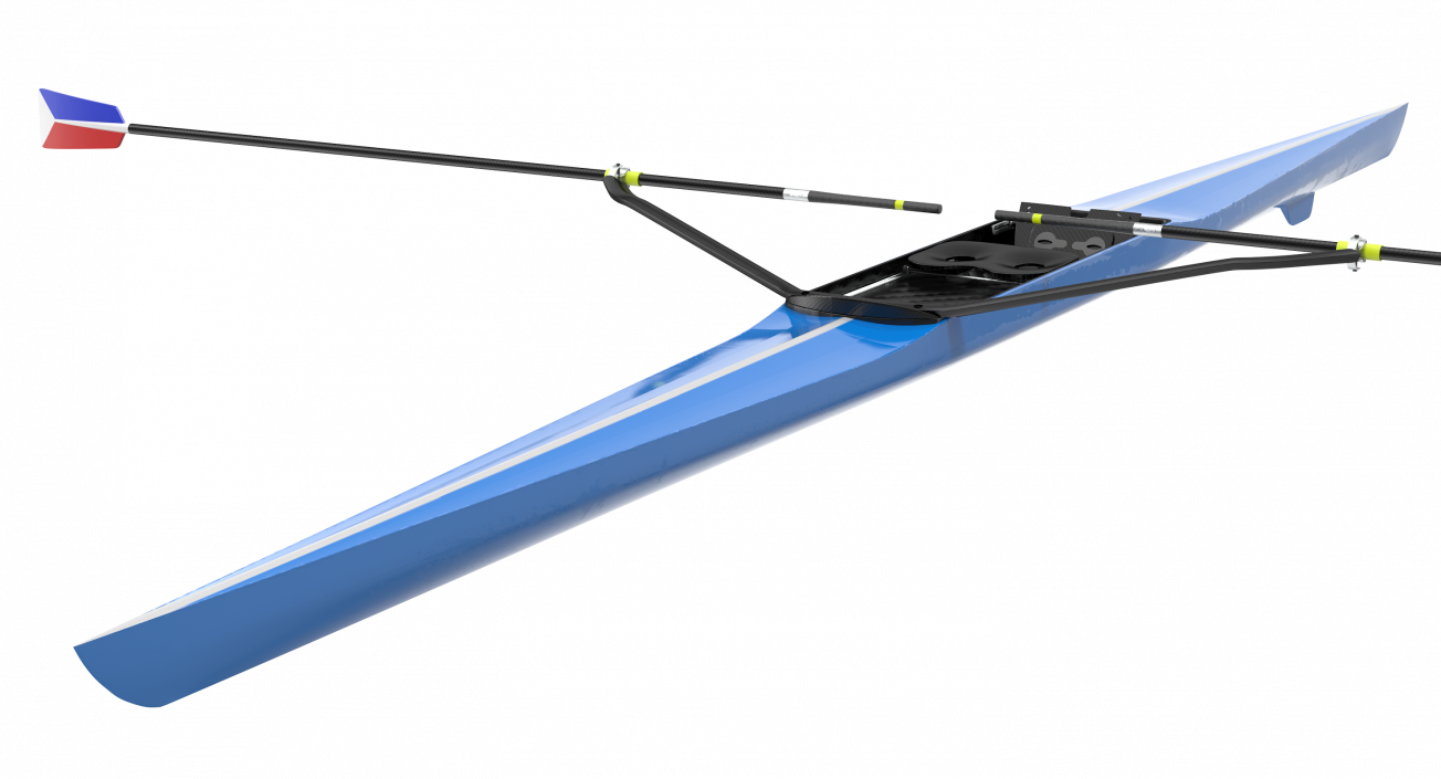 Rowing Boat Single Scull 3D model