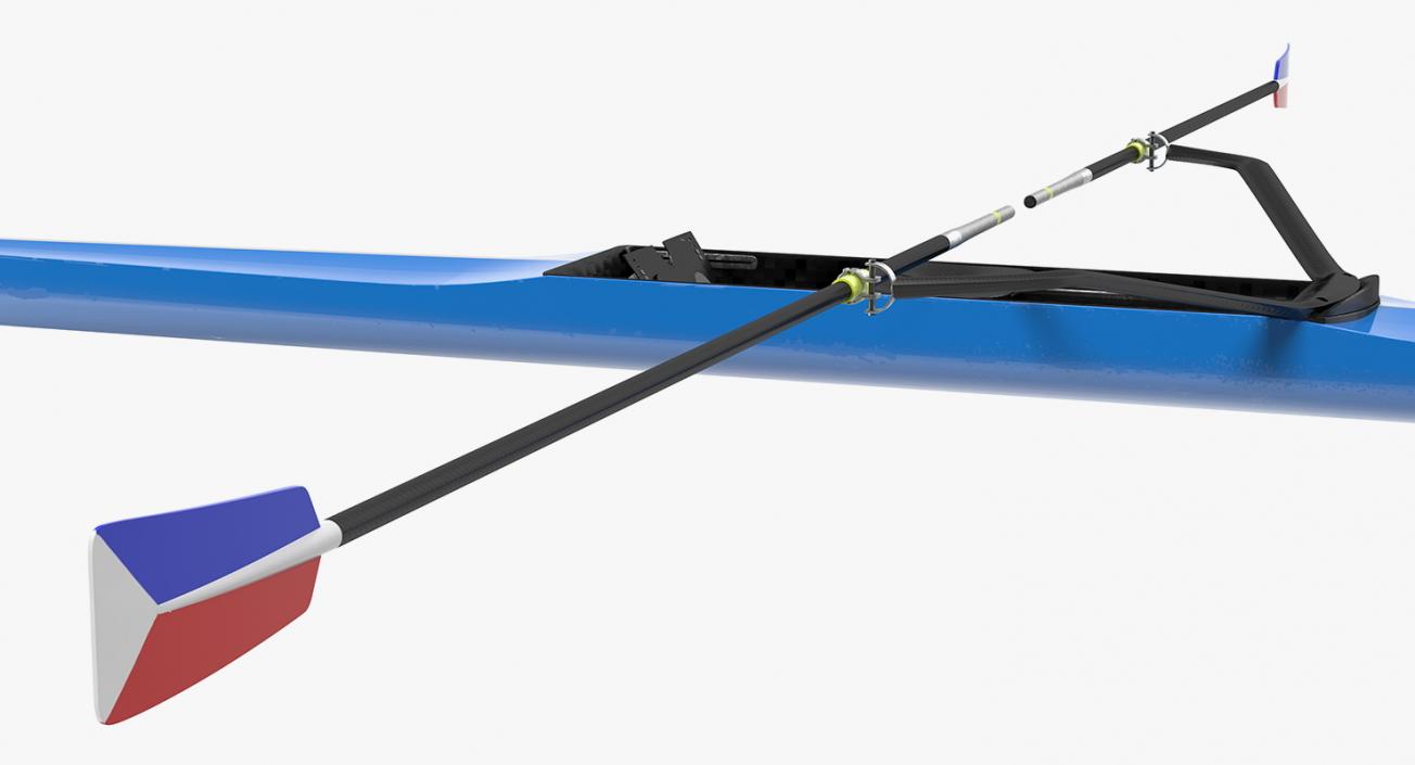 Rowing Boat Single Scull 3D model