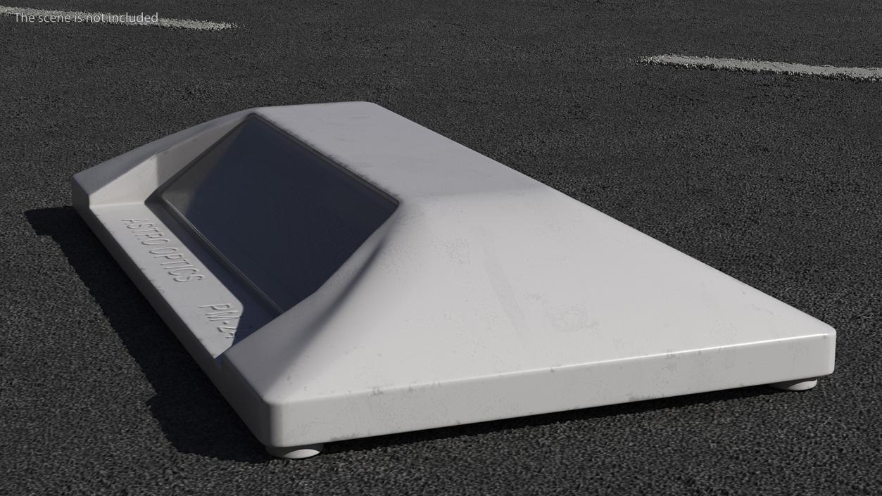 3D model White Road Reflector