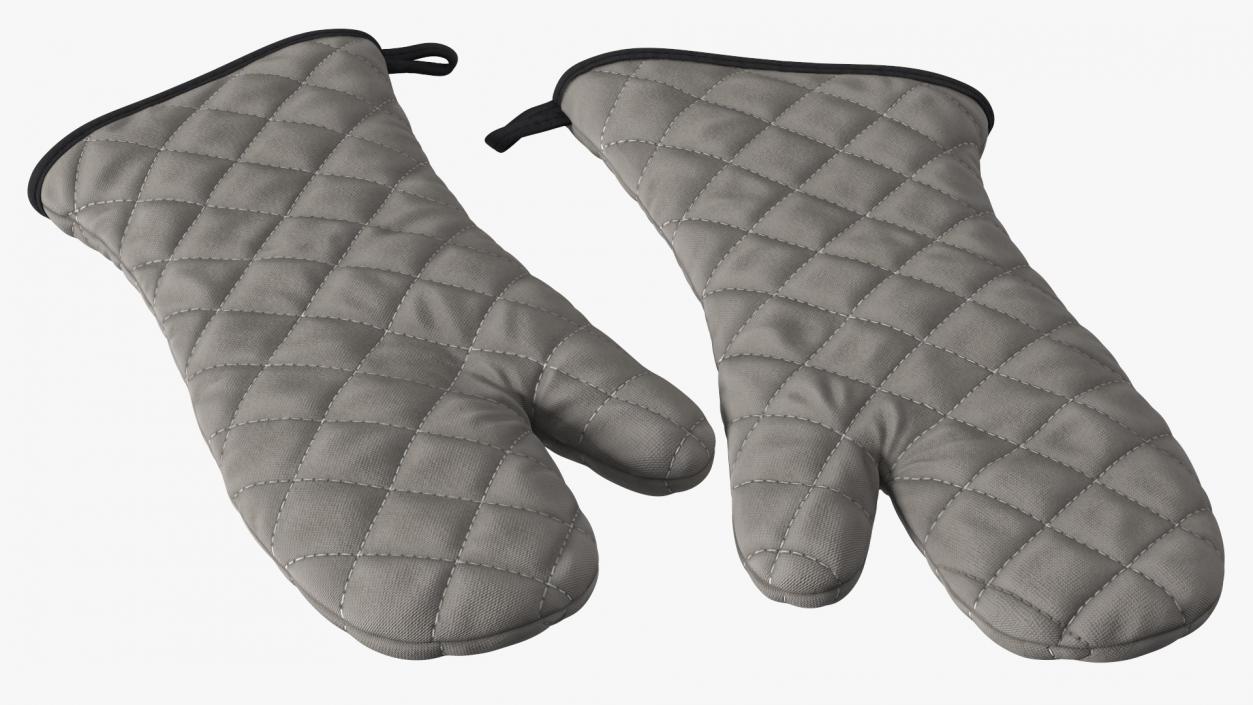 Oven Mitt Gray 3D model