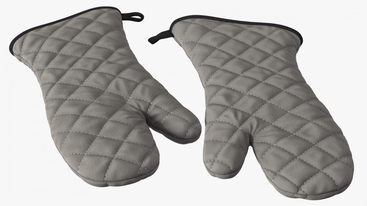 Oven Mitt Gray 3D model