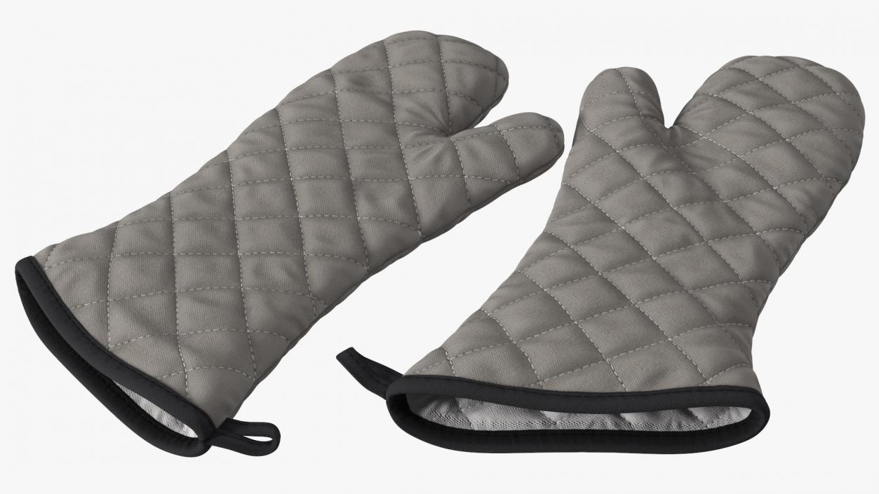 Oven Mitt Gray 3D model