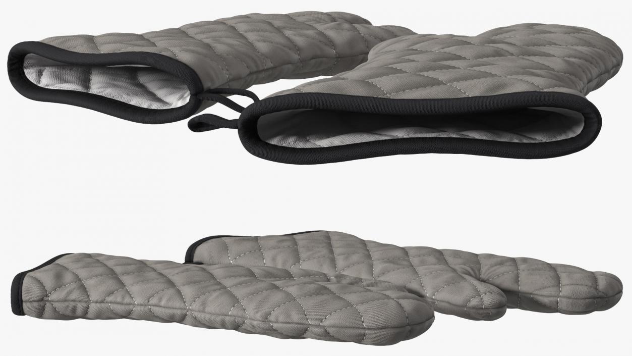 Oven Mitt Gray 3D model