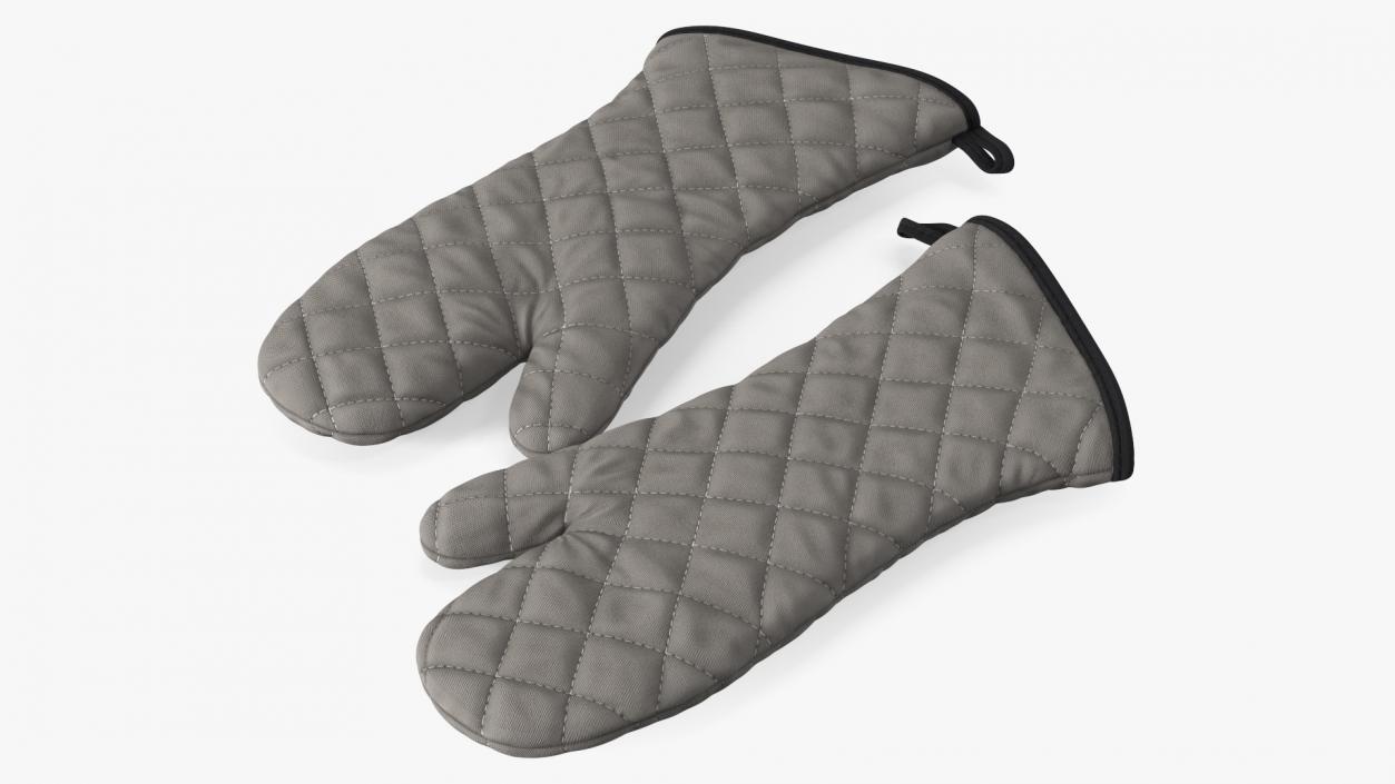 Oven Mitt Gray 3D model