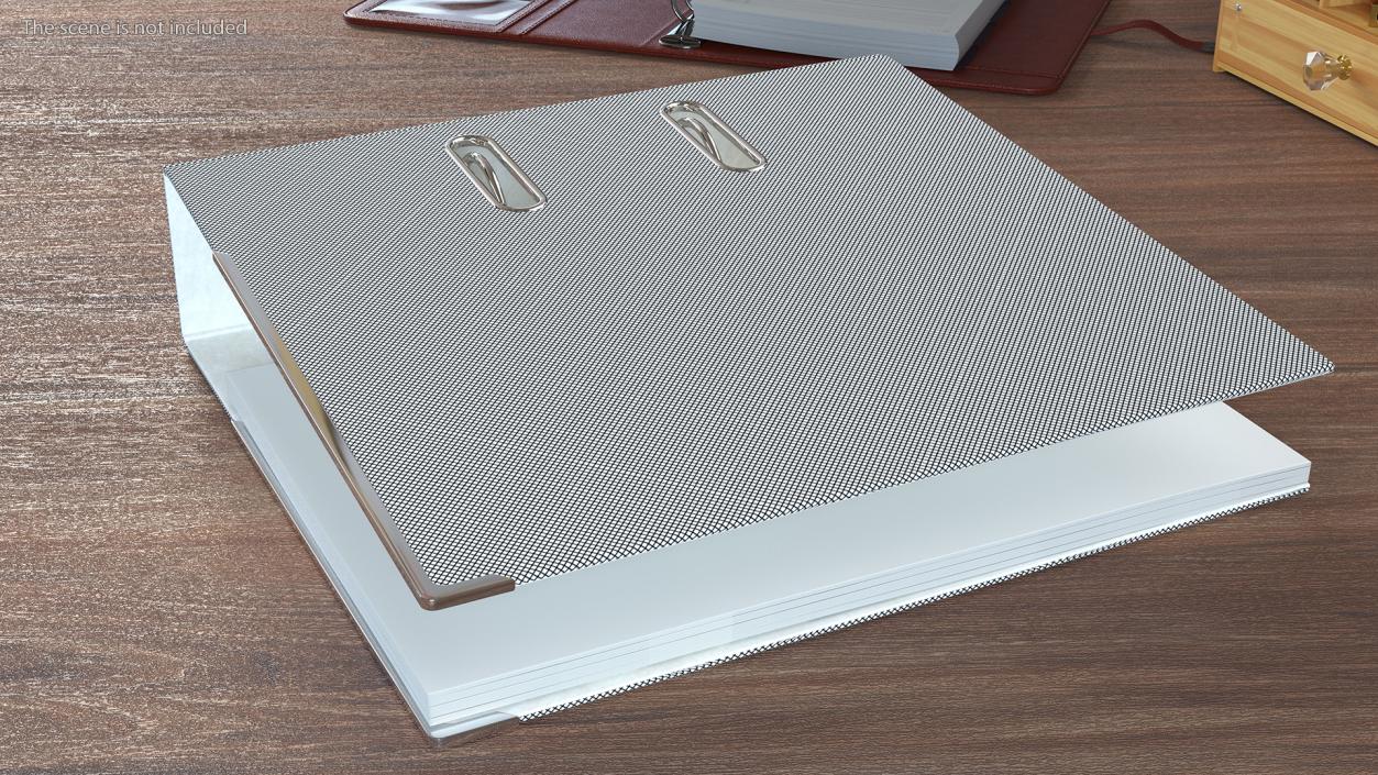 3D Hardcover Folder with Sheets model