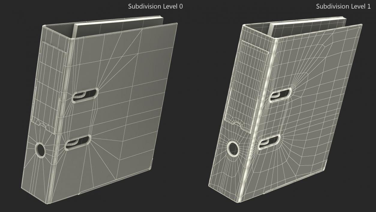 3D Hardcover Folder with Sheets model