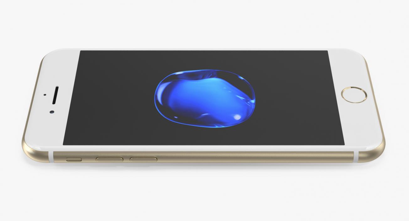 3D IPhone 7 Gold model