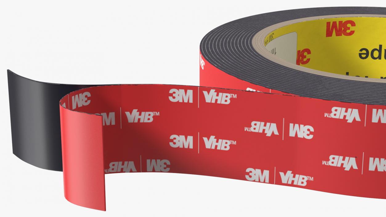 VHB 3M 5952 Double Sided Acrylic Foam Tape 3D