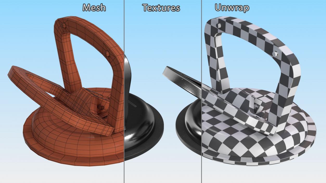 Vacuum Suction Cup Black 3D model