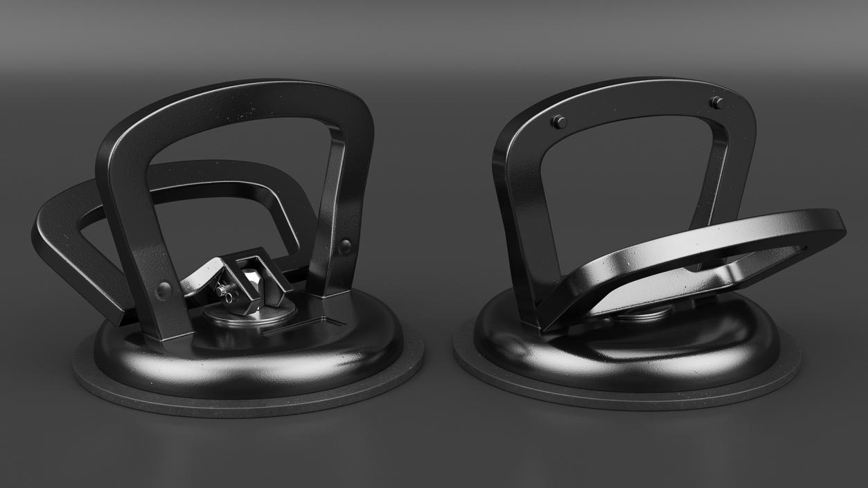 Vacuum Suction Cup Black 3D model