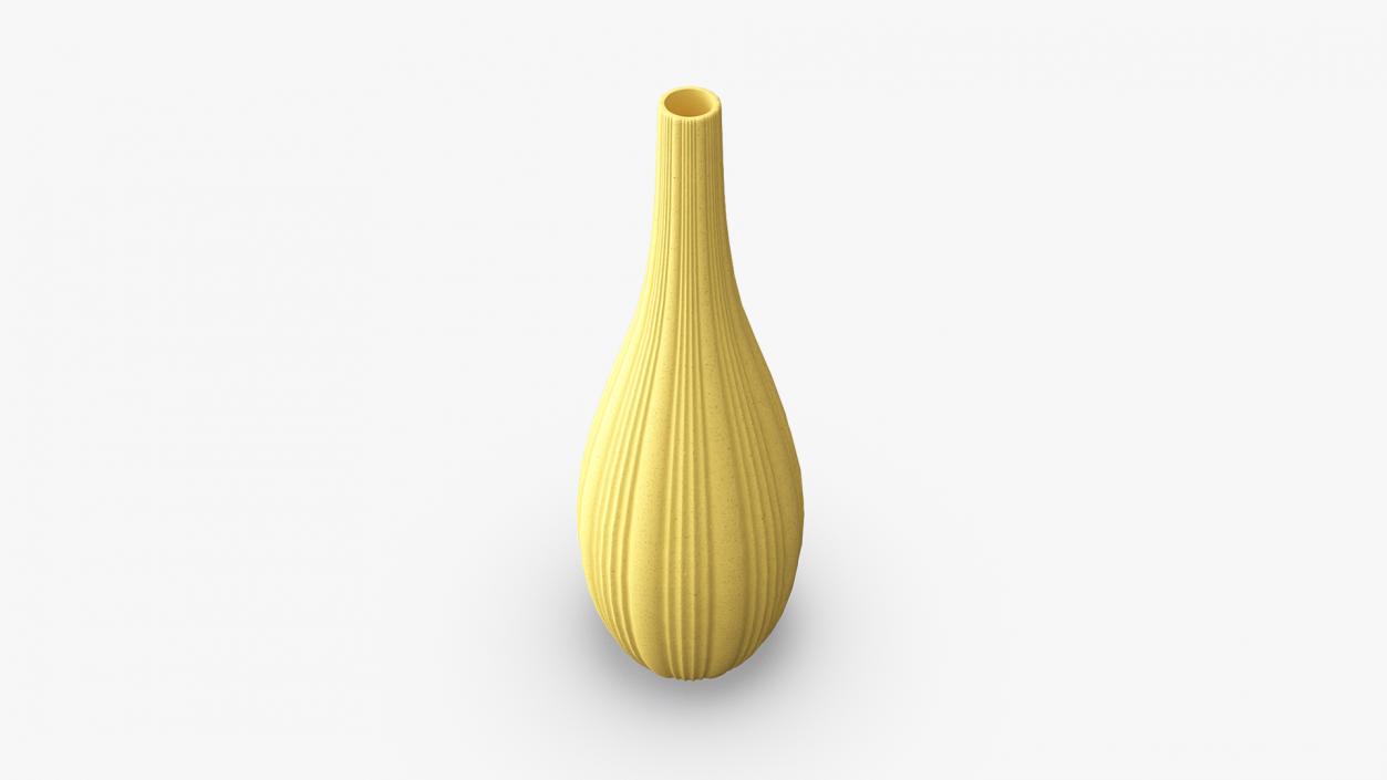 Tall Matt Ceramic Vase 3D