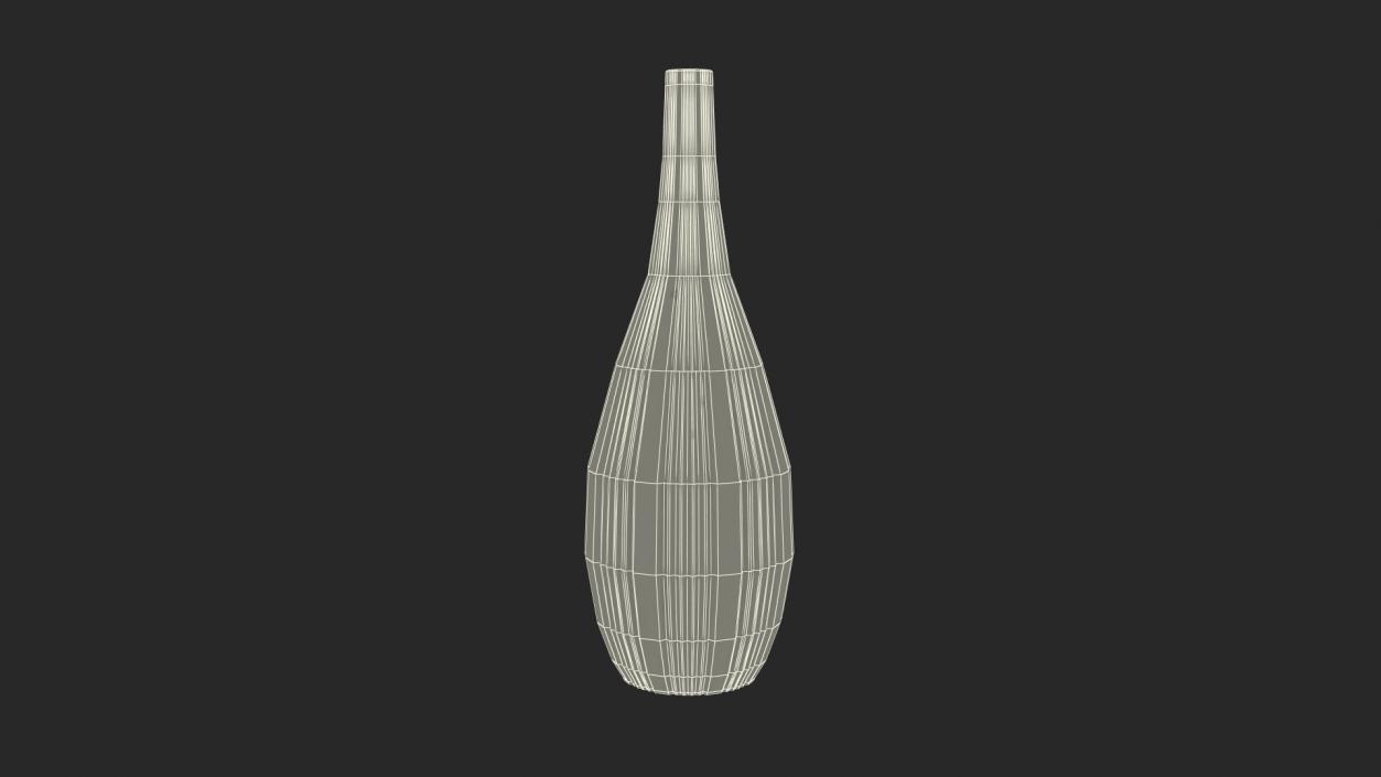 Tall Matt Ceramic Vase 3D