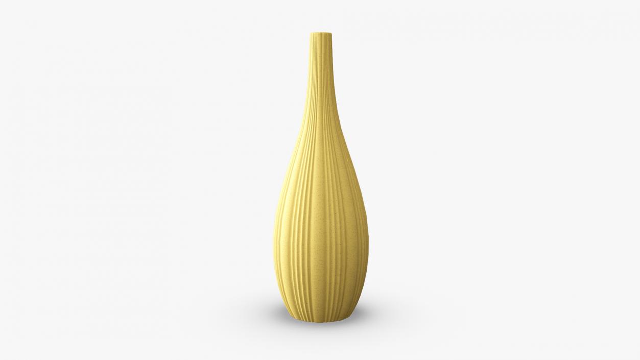 Tall Matt Ceramic Vase 3D