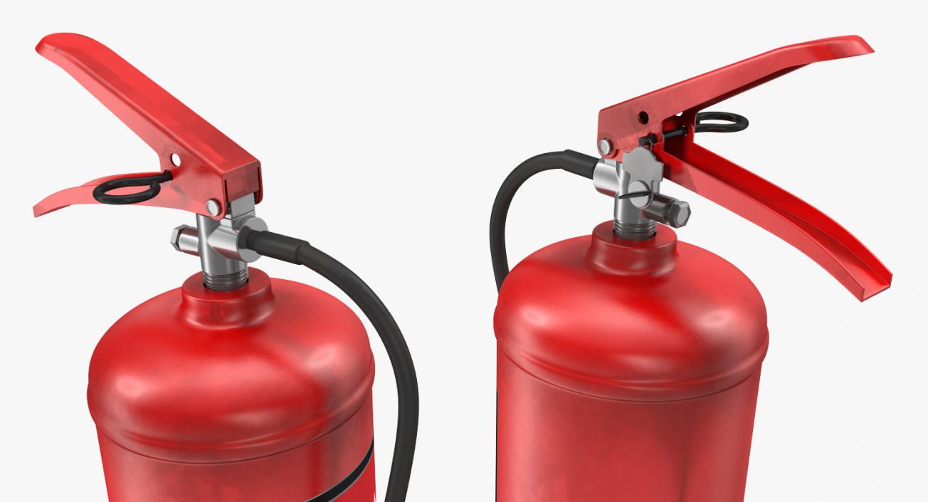 3D Red Fire Extinguisher