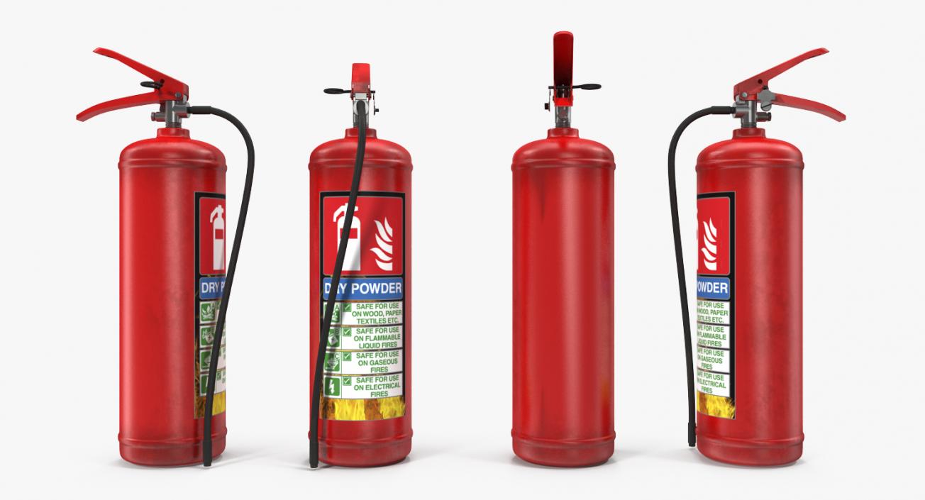 3D Red Fire Extinguisher