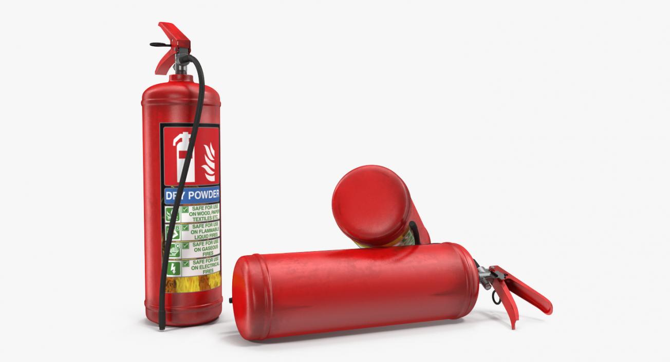 3D Red Fire Extinguisher