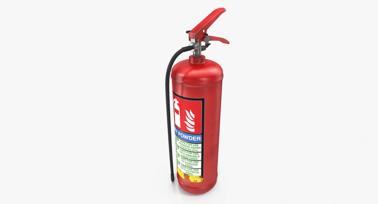 3D Red Fire Extinguisher