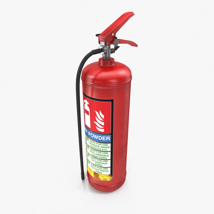 3D Red Fire Extinguisher