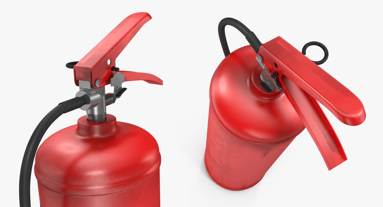 3D Red Fire Extinguisher