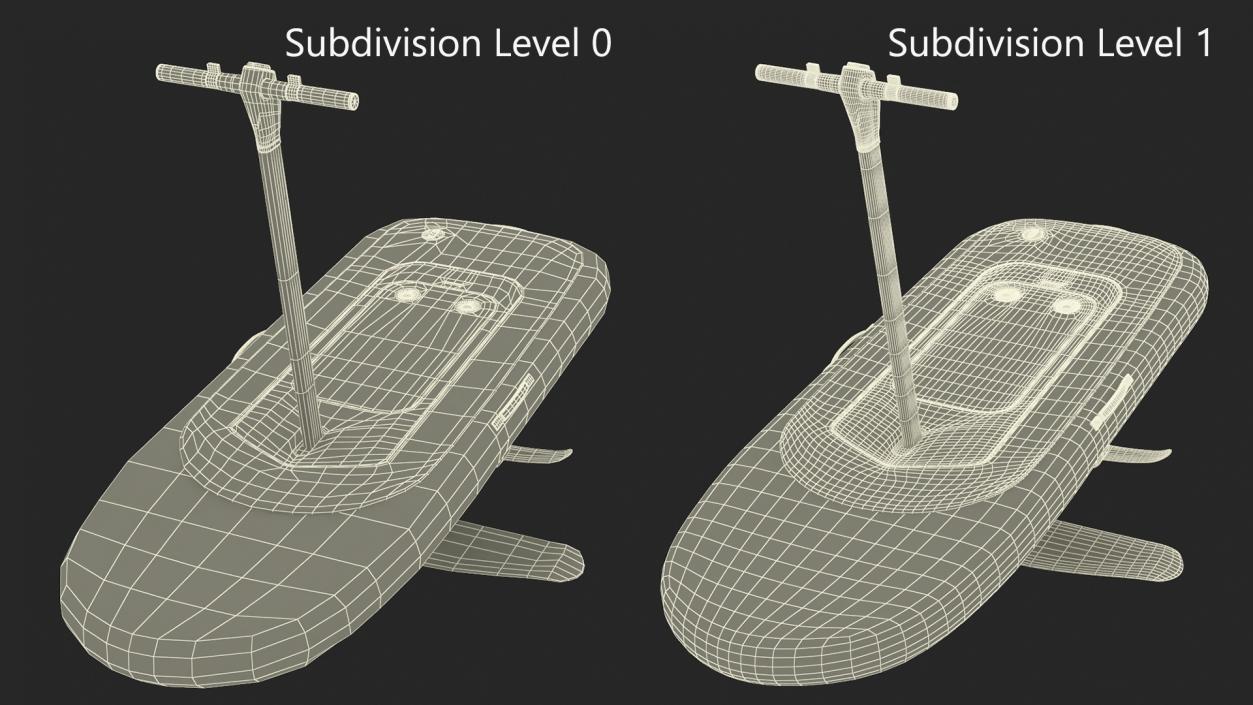 3D model Flitescooter Oyster Color