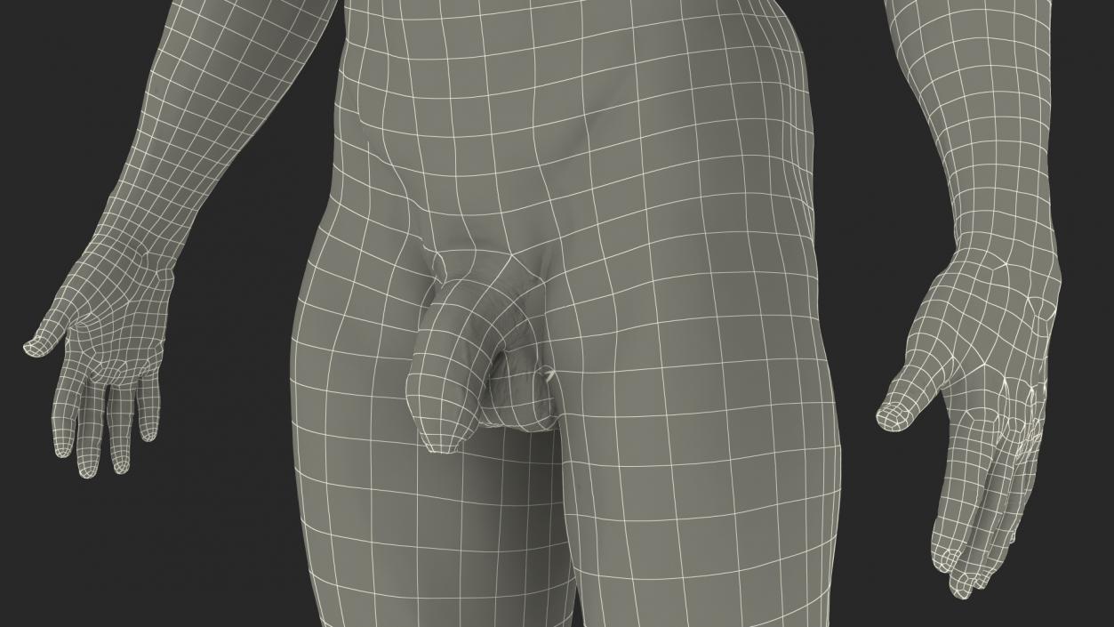 Male Full Body Nude 3D model