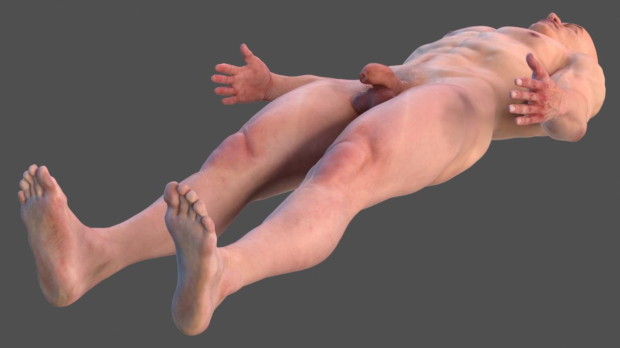 Male Full Body Nude 3D model