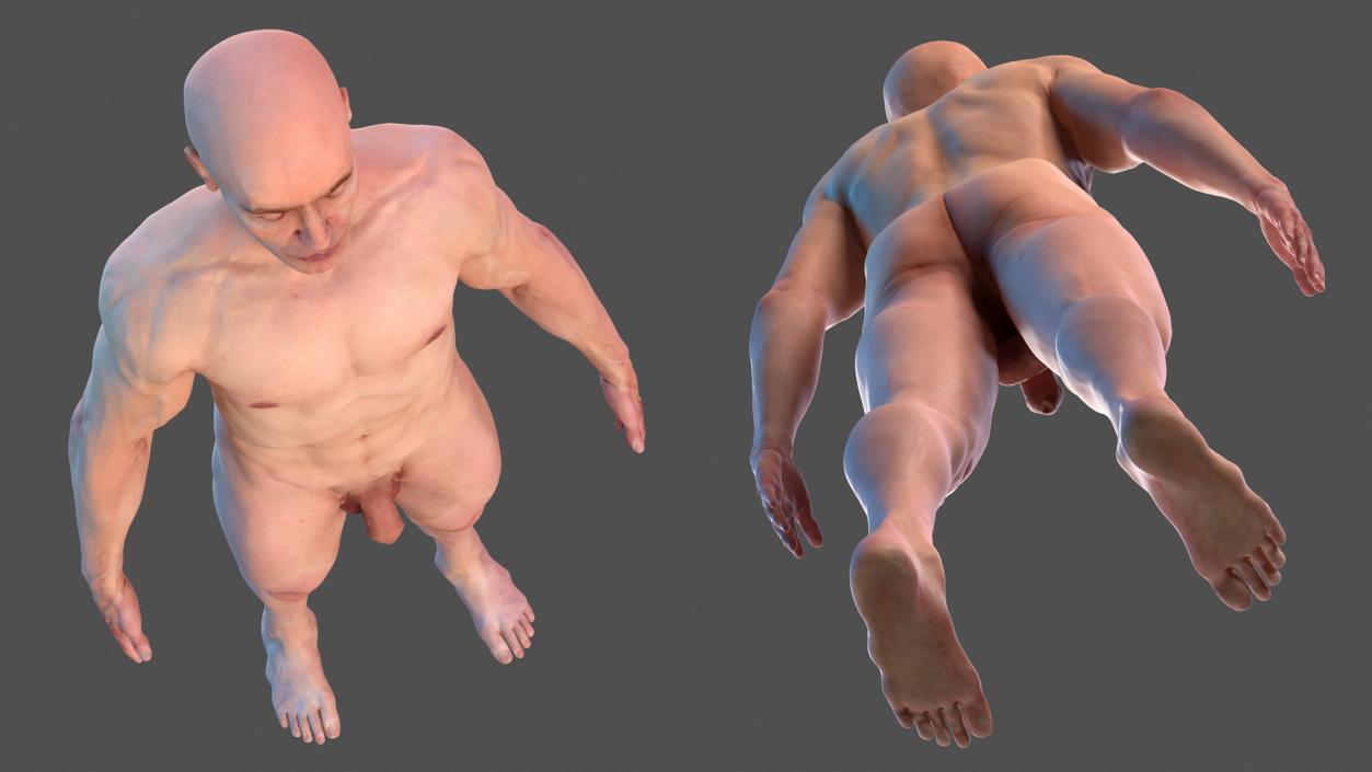 Male Full Body Nude 3D model