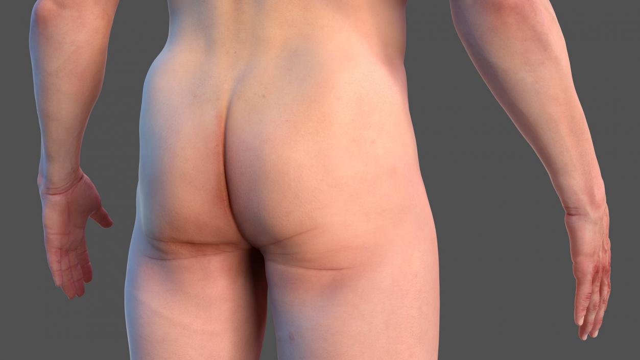 Male Full Body Nude 3D model