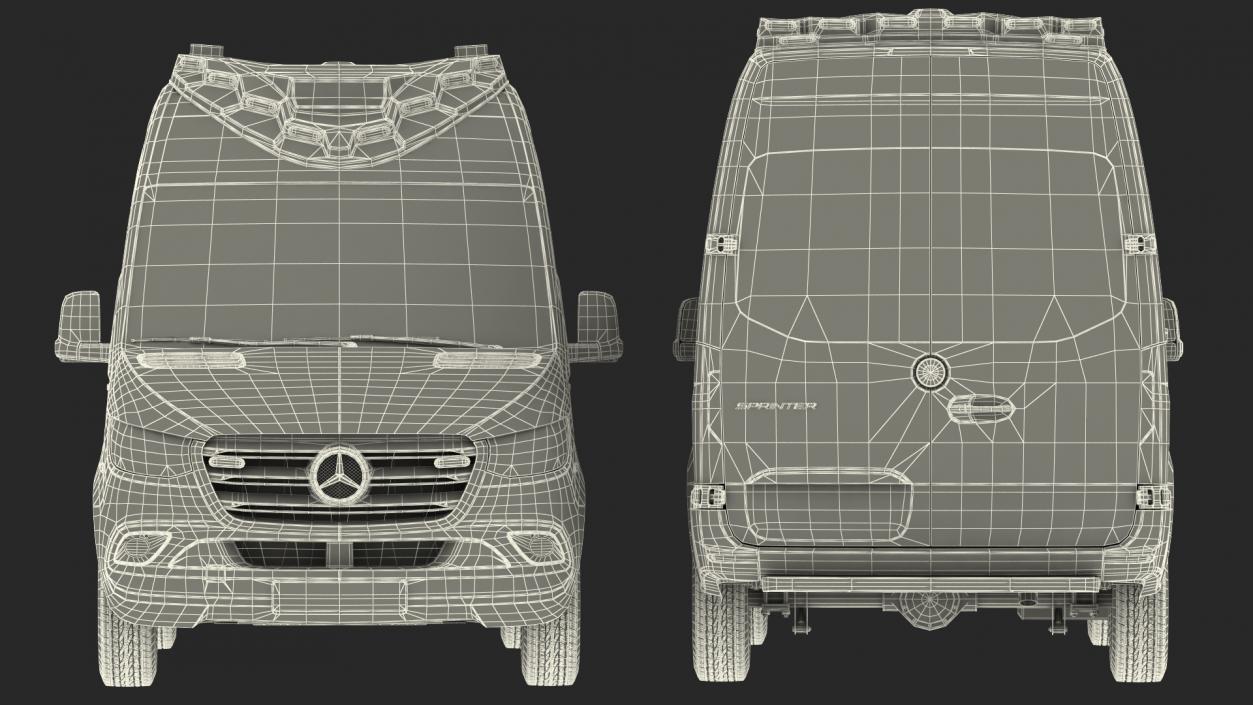 Mercedes Benz Sprinter Emergency Ambulance 3D