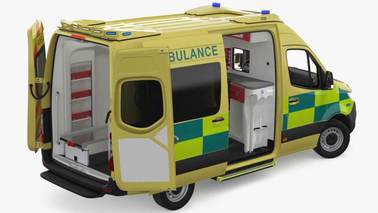 Mercedes Benz Sprinter Emergency Ambulance 3D