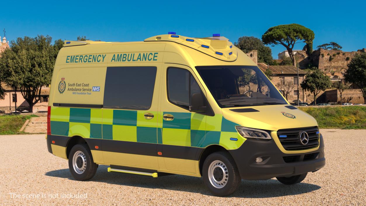 Mercedes Benz Sprinter Emergency Ambulance 3D