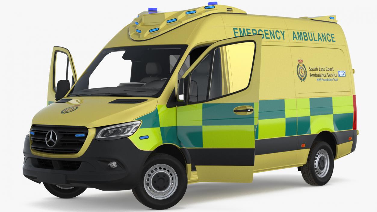 Mercedes Benz Sprinter Emergency Ambulance 3D